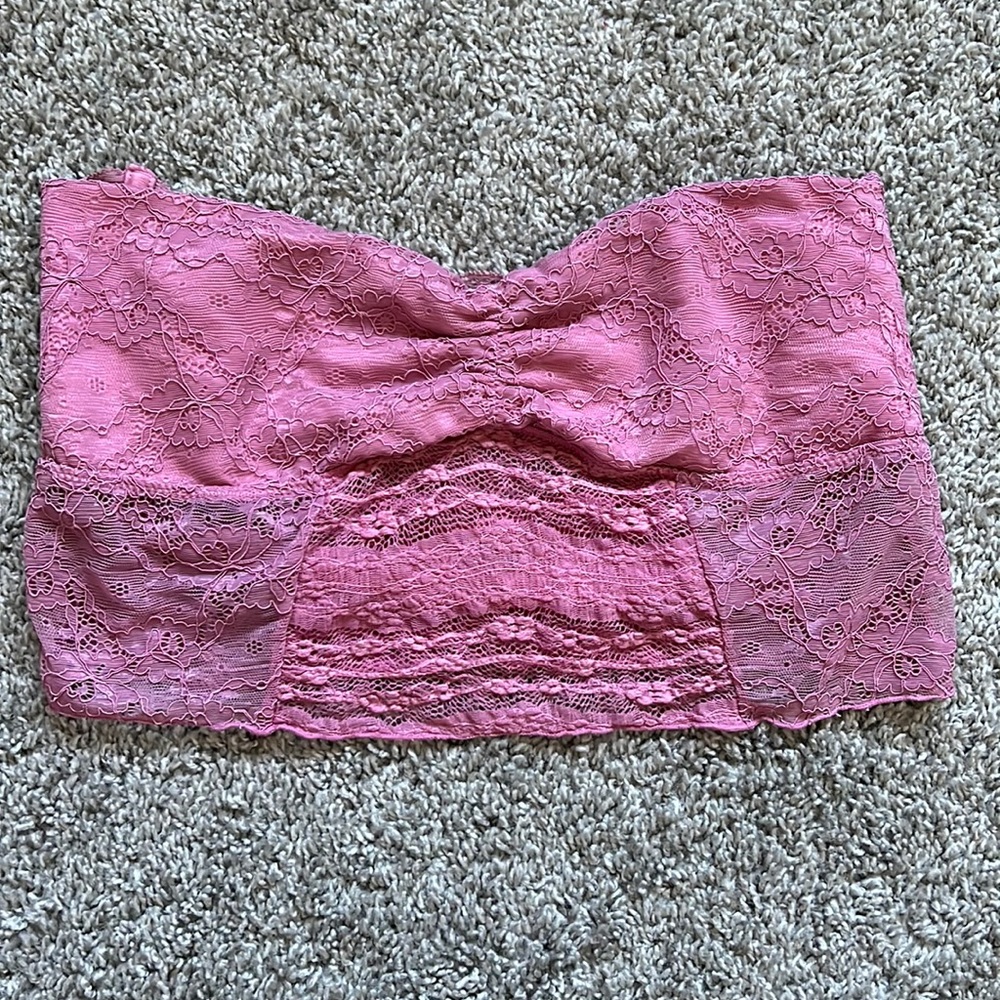 Free People Pink Lace Bandeau
